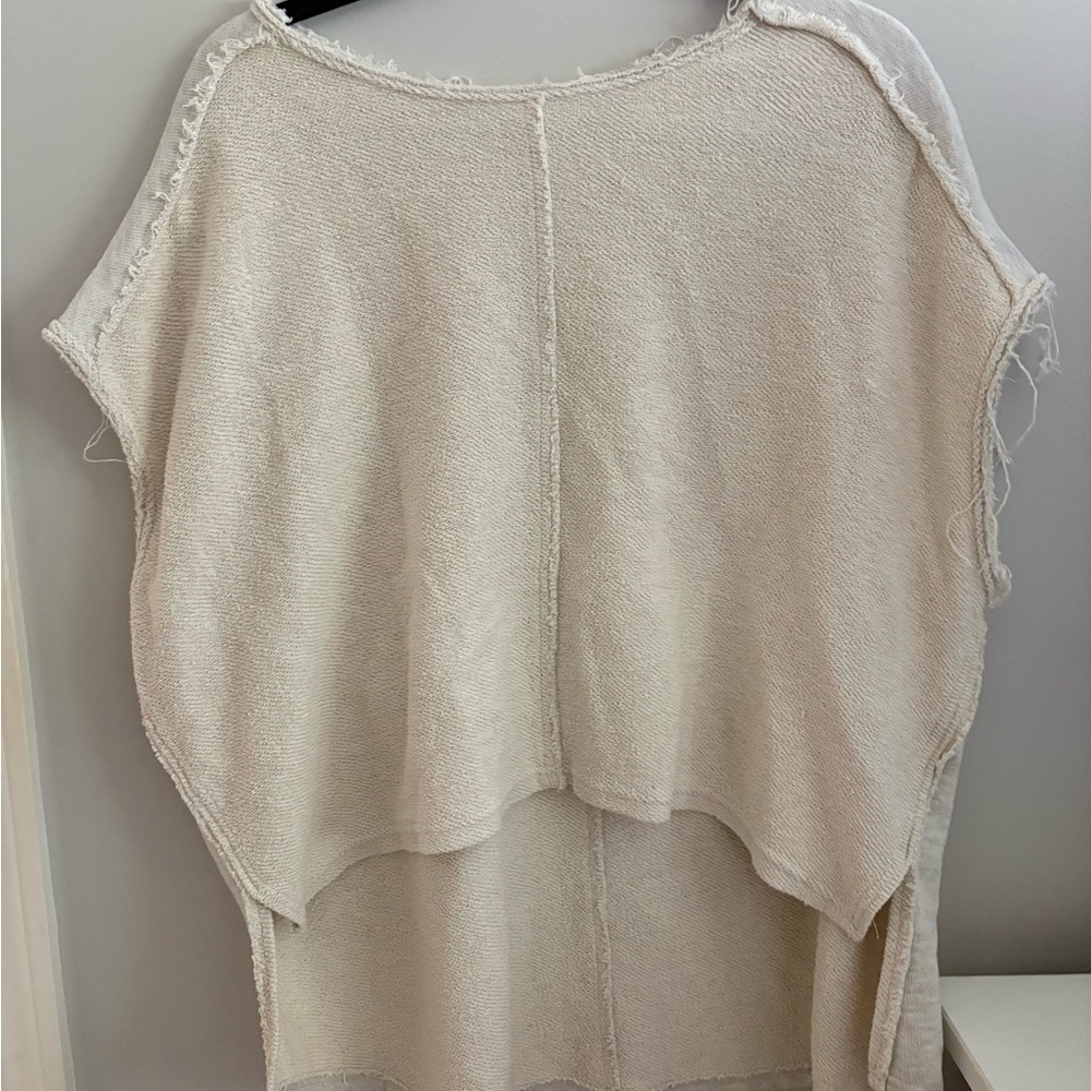 Free people Cream Oversized Women’s Sweater - Soft Layered Knit